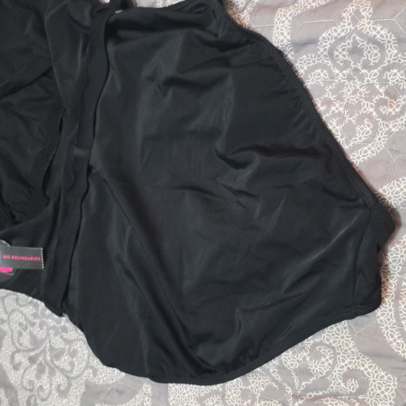 Black One-Piece Swimsuit with Belt - Picture 5 of 8